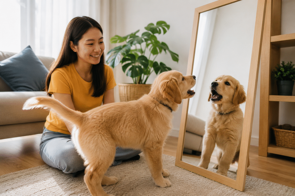 Mengapa Anjing Menggonggong ke Cermin?